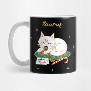 Taurus Holiday Kitty Cat Mug